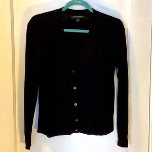 Banana Republic black cardigan sweater.
